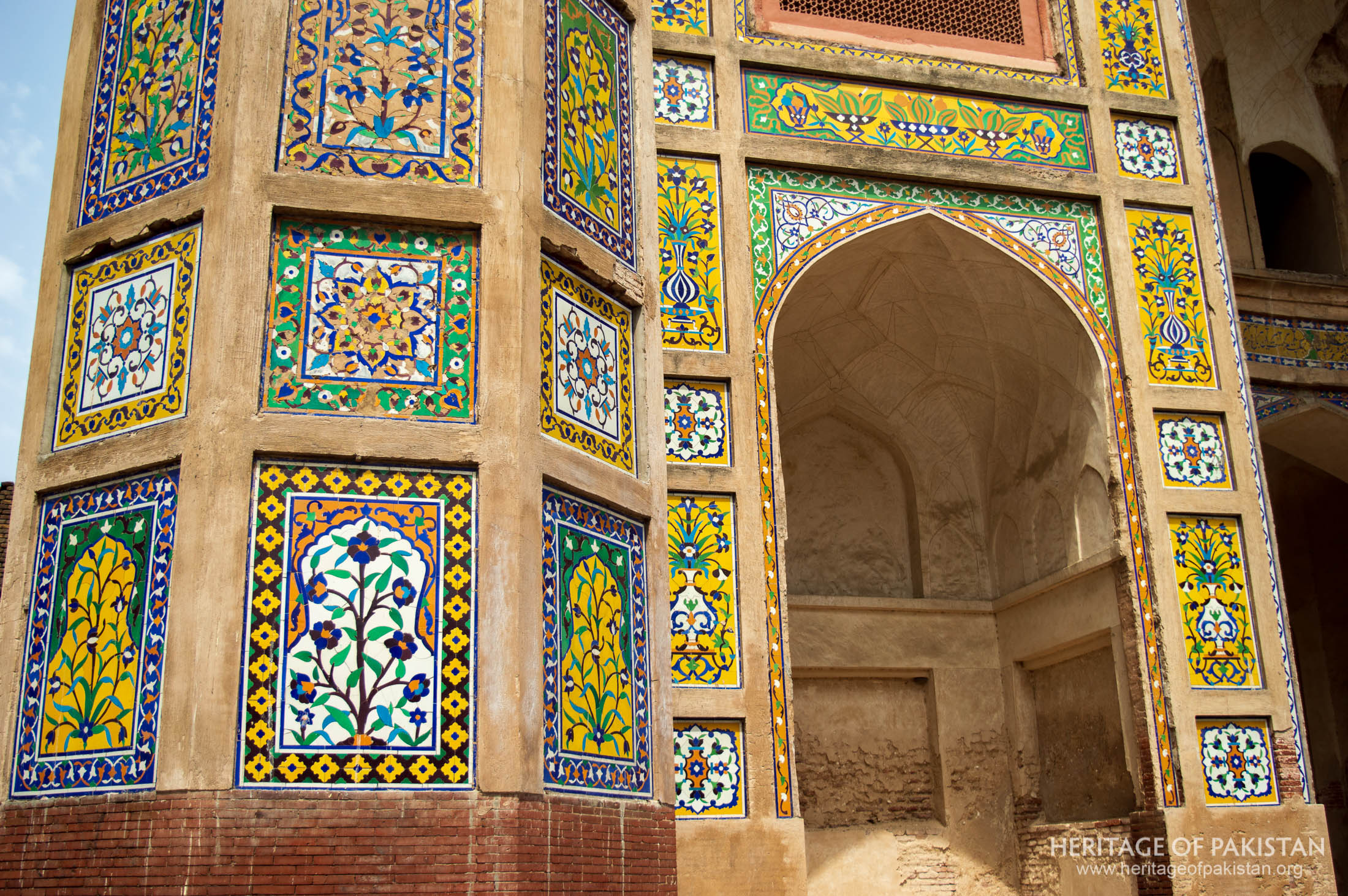 Chauburji in Lahore was built in 1646 during the reign of Mughal Emperor Shah Jahan.